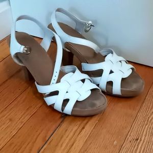 Aerosoles White Heeled Sandals